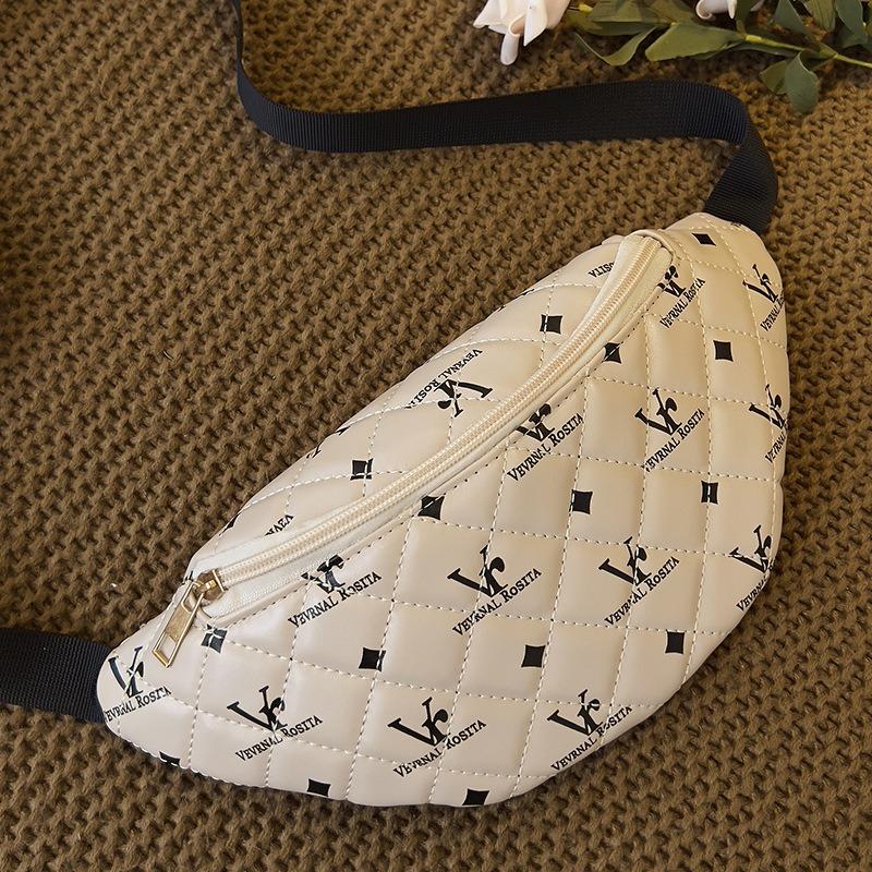 Модная поясная сумка с принтом для женщин, корейская версия, удобная сумка для мобильного телефона, легкая сумка для хранения