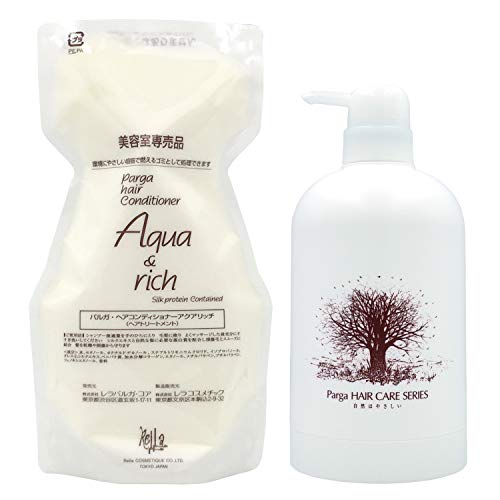 Lelaparga Parga Кондиционер для волос Aqua Rich 500 г Специальная бутылка Эксклюзивный продукт для салонов.