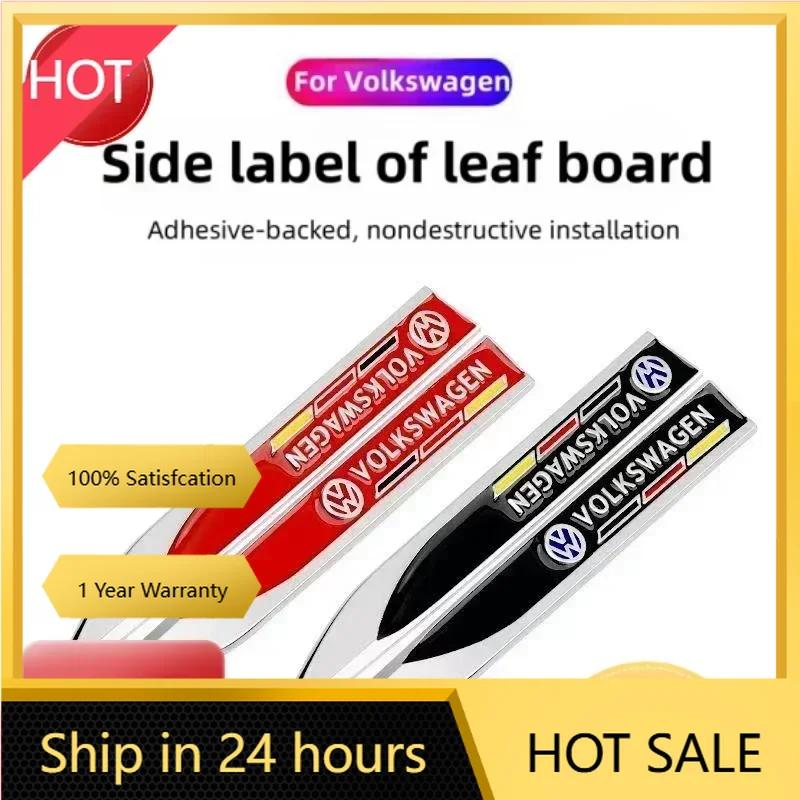 New 1PCS 3D Metal Car Body Side Fender Badge For Volkswagen VW Golf 7 6 5 GTD GLI Logo Sticker Emblem Decals Styling Access