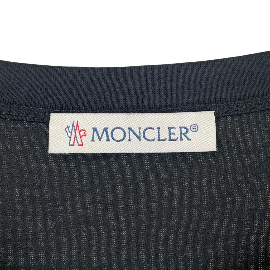 MONCLER S MENS Short sleeve T-shirt Dark Navy Authentic Model C-SCOM-20-2357