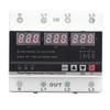 3 Phase Adjustable Protector Over Under Voltage Current Protection Device DIN Rail Mount AC120V‑300V