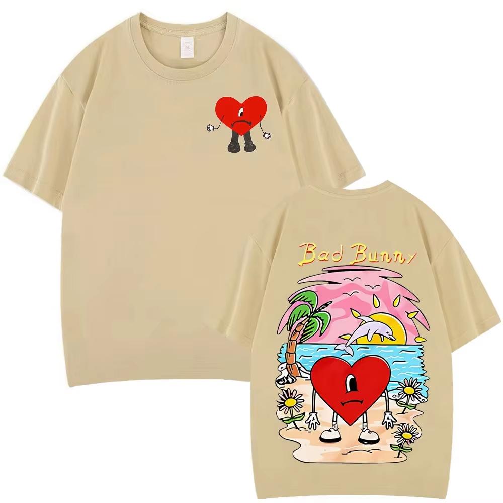 Bad Bunny Un Verano Sin Ti Graphic Tshirts Unisex Women Cotton Fashion Printed TShirts Summer Casual Aesthetic Tshirt Streetwear