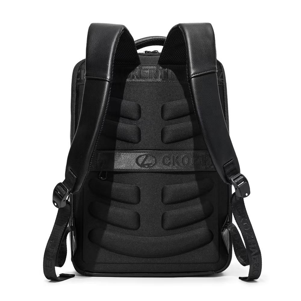 Мужской премиальный кожаный водонепроницаемый рюкзак для ноутбука - для бизнеса и путешествий