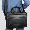 Head Layer Cowhide Men's Briefcase Leather Men's Bags High-end Business and Leisure Laptop Bag Shoulder Bag