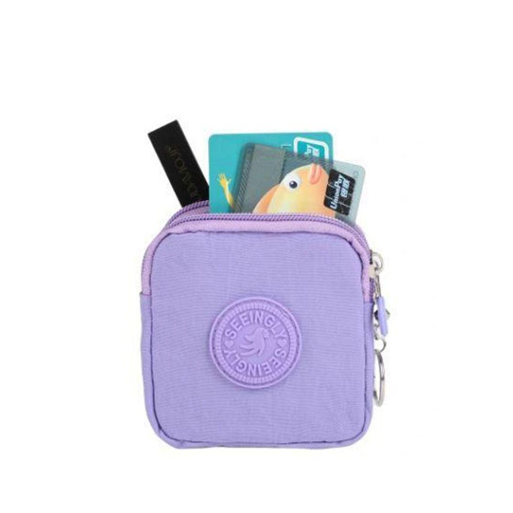 Waterproof Short Zipper Coin Purse Nylon Simple Storage Bag Portable Double-layer Wallet  Outdoor