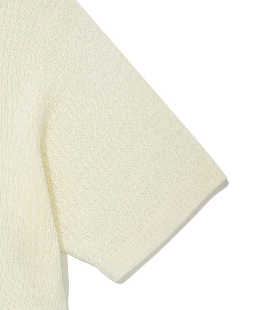 WACKY WILLY One-Point Short Sleeve Pullover Knit Ivory