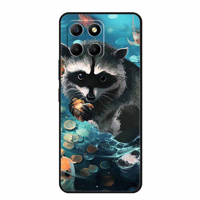 Чехол для телефона Honor X7d 5G 2025 Задняя крышка Чехол X 7 d Ударопрочный Черный Силикон Мягкий Чехол Для Honor 400 Smart Play 10T 5G Чехол