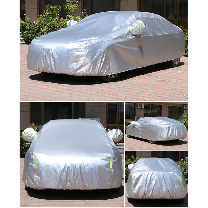 Car Cover Outdoor Protection Full Exterior Snow Cover Sunshade Dustproof Oxford Protection Cover Universal for Hatchback Sedan