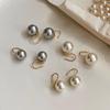 S925 Sterling Silver White Pearl High-Heel Earrings for Women – Luxury Niche Design