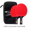 Free 3 Balls 6 Star Table Tennis Bat 7Ply Wood Racket Long Short Handle Ping Pong Paddle Racket with Bag