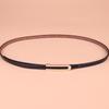 Genuine Leather Slim Waist Belt For Women With Metal Clasp Suitable For Business And Everyday Outfits