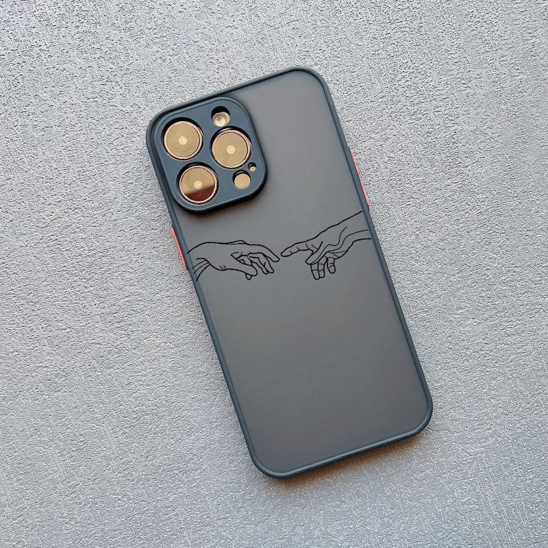 Абстрактная Геометрическая Арт Линия Лицо Чехол для Телефона для IPhone 15 14 Pro Max Plus 13 12 11 Pro Max Mini 7 8 Plus X XS XR Ударопрочный Чехол