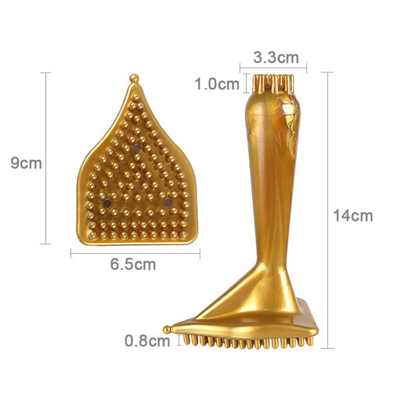 Массажная щетка Meridian Brush Антицеллюлитная треугольная массажная щетка для похудения тела