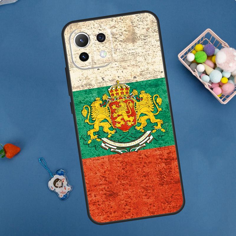 Чехол-кошелек с картой и флагом Болгарии для Xiaomi 13 14 15 Ultra 11T 12T 13T 14T Pro POCO X7 Pro X3 X5 X6 M6 F5 F6 Pro