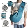 Pet Carrier Sling Breathable Crossbody Bag Puppy Carrier Purse Hand-Free Dog Sling Carrier with Storage Pockets for Small Dogs Cats