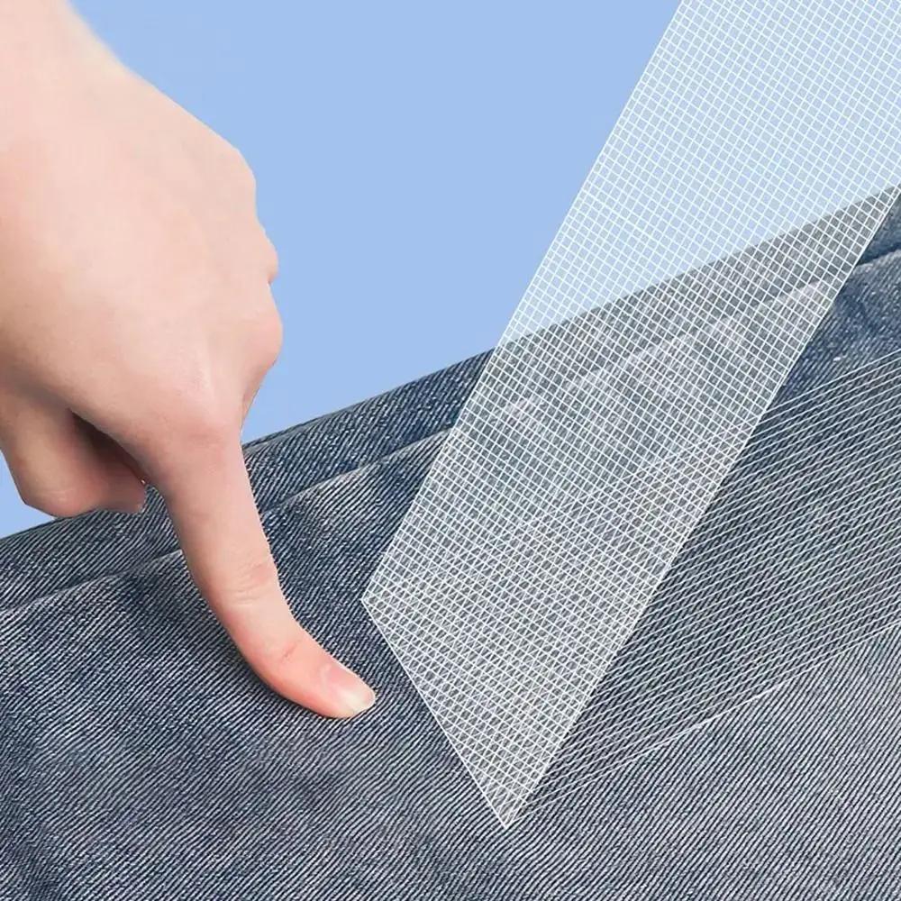 10Yards Non Woven Fabric Hot Melt Double Sided Tape Fastener Bond No Sewing Required Lining Garment Tape Iron Heating