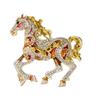 Стразы Украшения Брошь Лошадь Эмаль Животное Лацкан Аксессуар С Кристальными Деталями Для Повседневной Носки
