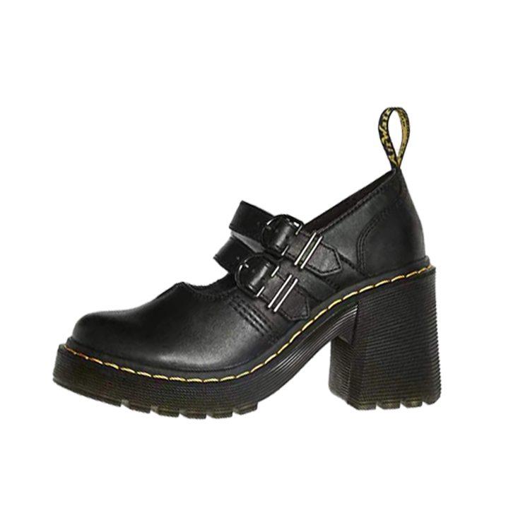 Доктор. Босоножки на каблуке 'Black' из кожи Martens Eviee Женские 27371001