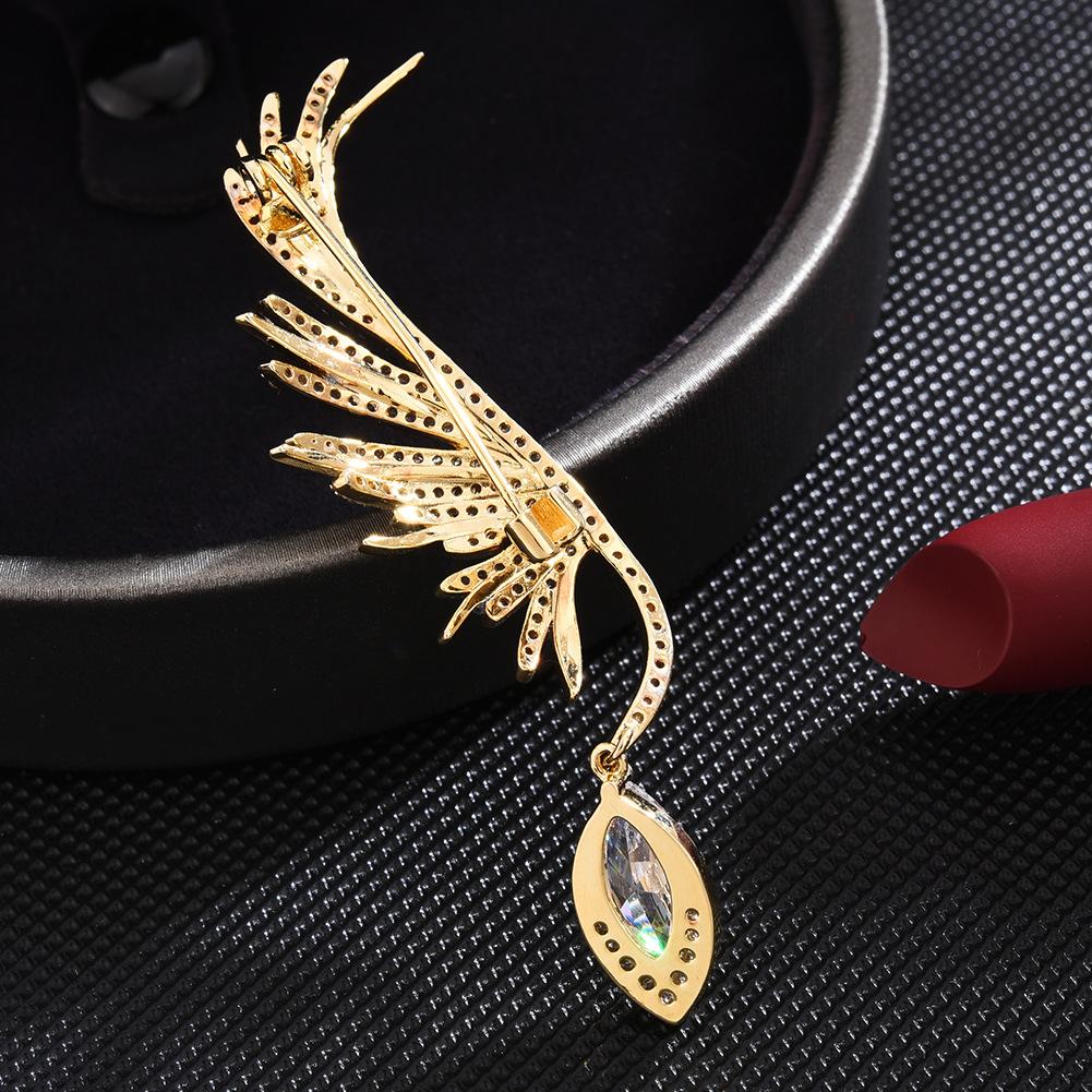 Senior Brooches Flower Leaf Brooch Pins for Women Suit Pendant Fashion Brooches Jewelry