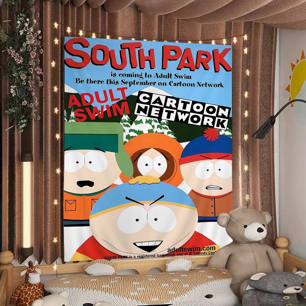 Мультяшный SouthparkS Мультяшный Гобелен Настенное Украшение Домашний Декор для Дома