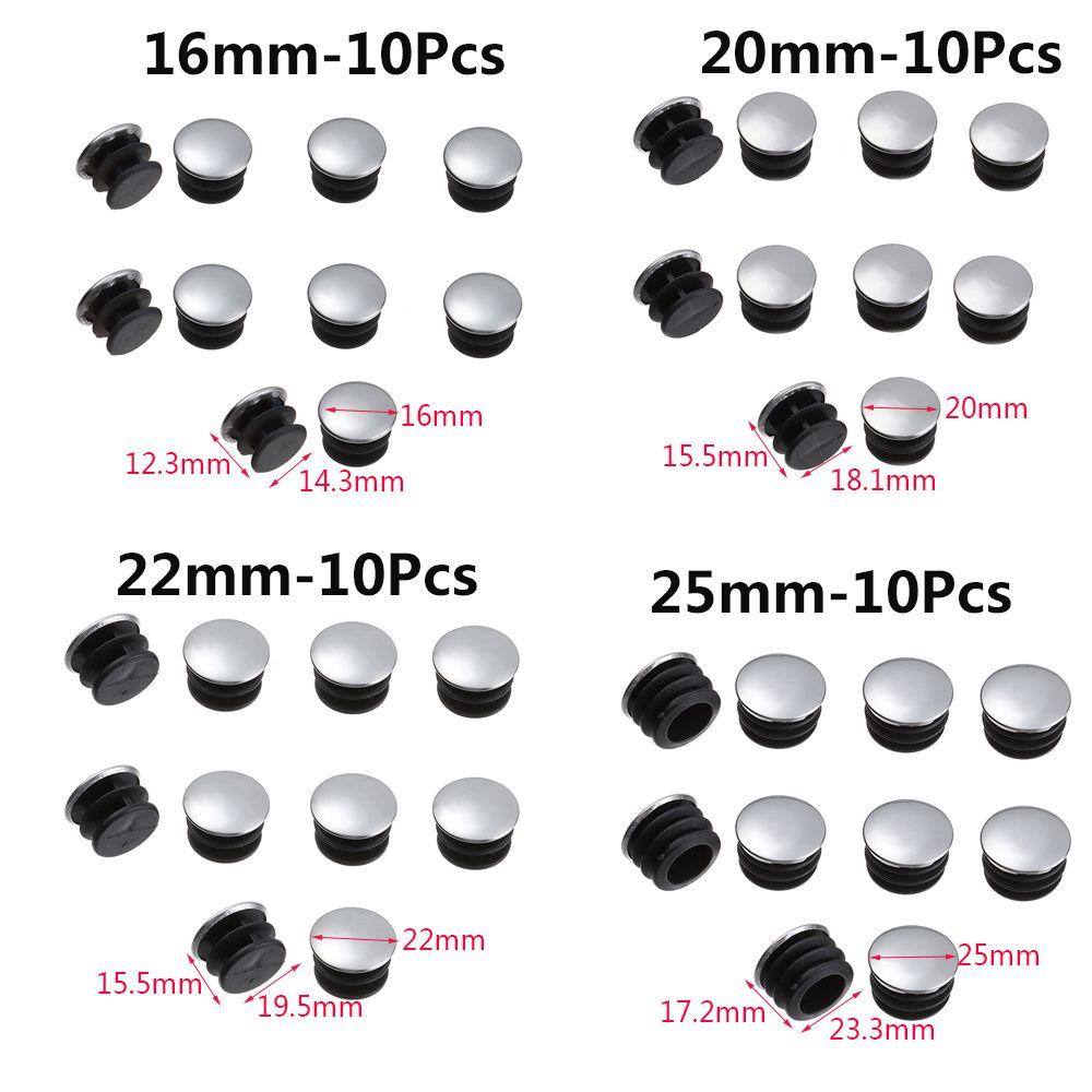 Useful Non-slip Floor Protectors Tube Dust Cover Steel Pipe Blanking End Caps Furniture Leg Plug