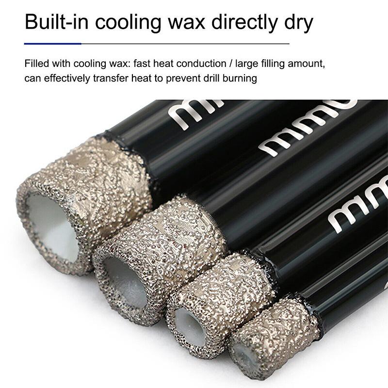 3шт 6-10 мм Алмазная дрель Коронка Сухая кольцевая пила Вырезать мрамор Гранит Плитка Фарфор