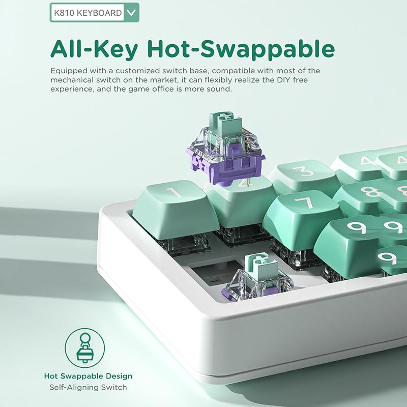 12-клавишная индивидуальная программируемая макрокоманда с полностью горячей заменой механического переключателя RGB-подсветка Numpad игровая мини-клавиатура для Mac Win