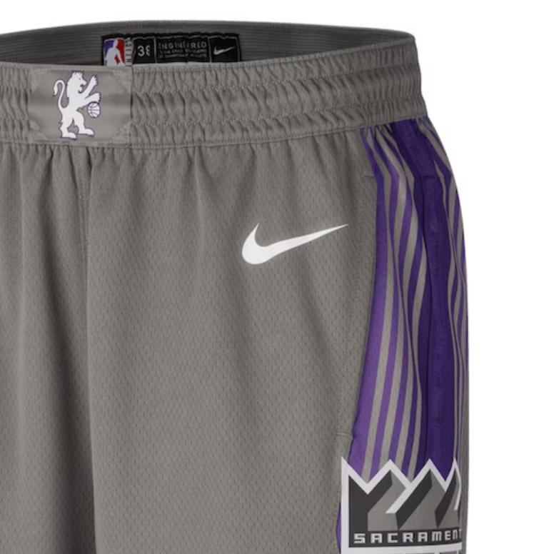 Nike 2022/23 Городская версия Swingman Баскетбольные шорты Унисекс Угольно-серый DO9673-002
