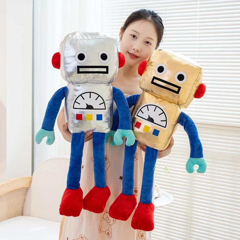 Creative Anime Robot Plush Toys High Quality Stuffed Technology Long Legs Robot Doll Funny Children Room Bed Decor Birthday Gift