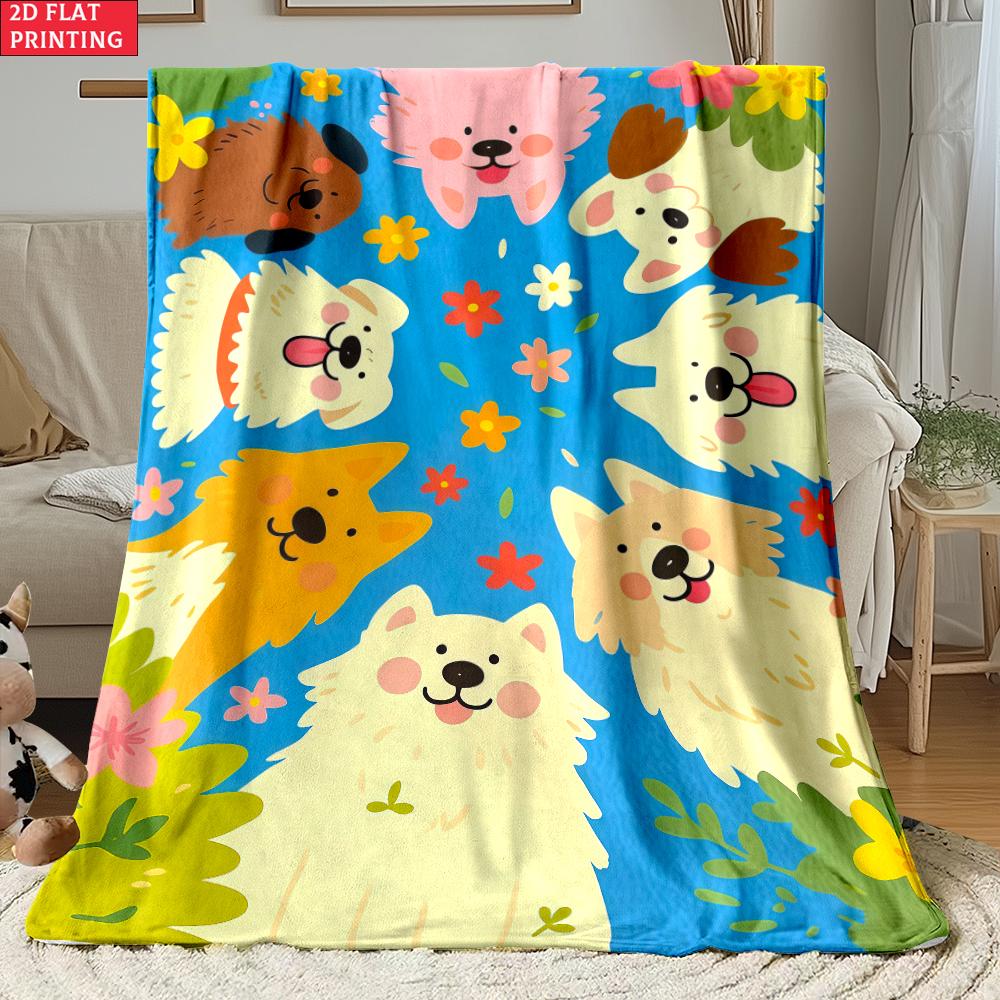 Animal flannel thin Blanket Picnic Bed Sofa Blankets Family Bedroom Children's Room Napping blankets fluffy