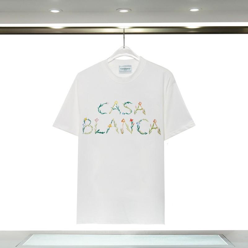 Casablanca 23 spring and summer new fantasy gate starry sky castle casa letter logo short-sleeved couple T-shirt