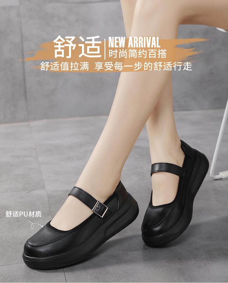 2025 Spring Mother Shoes Leather Surface Sports Soft Sole Elderly Shoes Comfortable Non-slip Grandma Shoes Velcro Middle-aged and Elderly Women's S