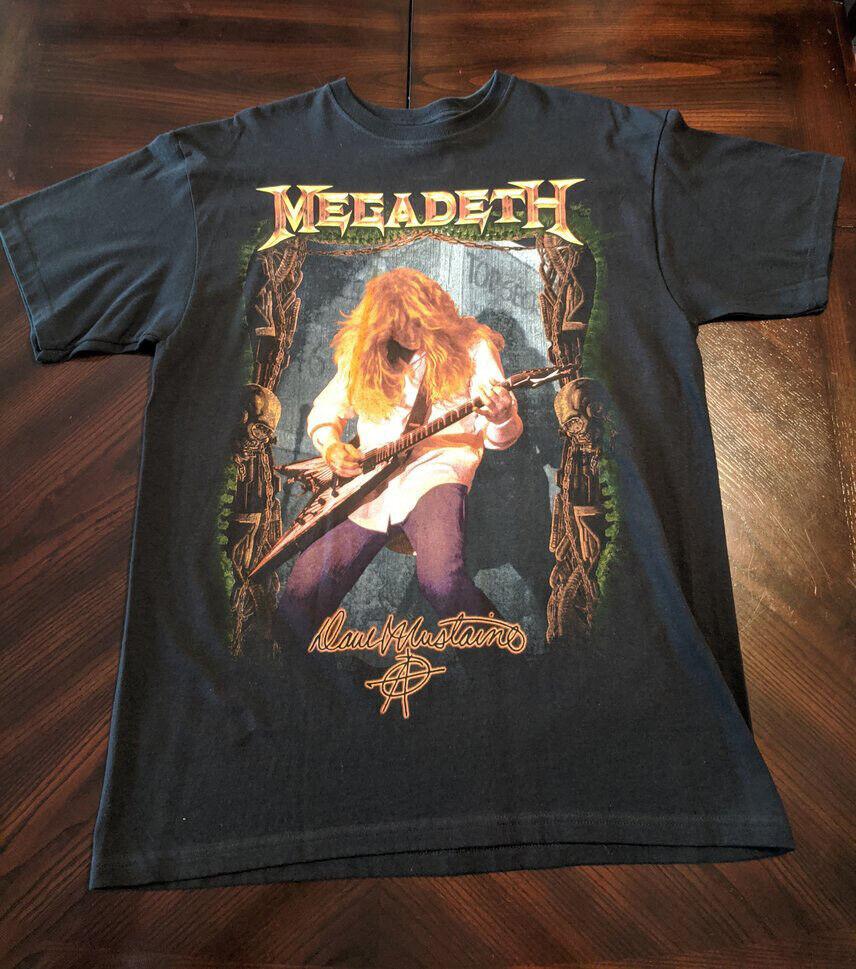 Винтажная футболка Megadeth Дэйва Мастейна S-234XL Черная футболка F133 Унисекс Футболка