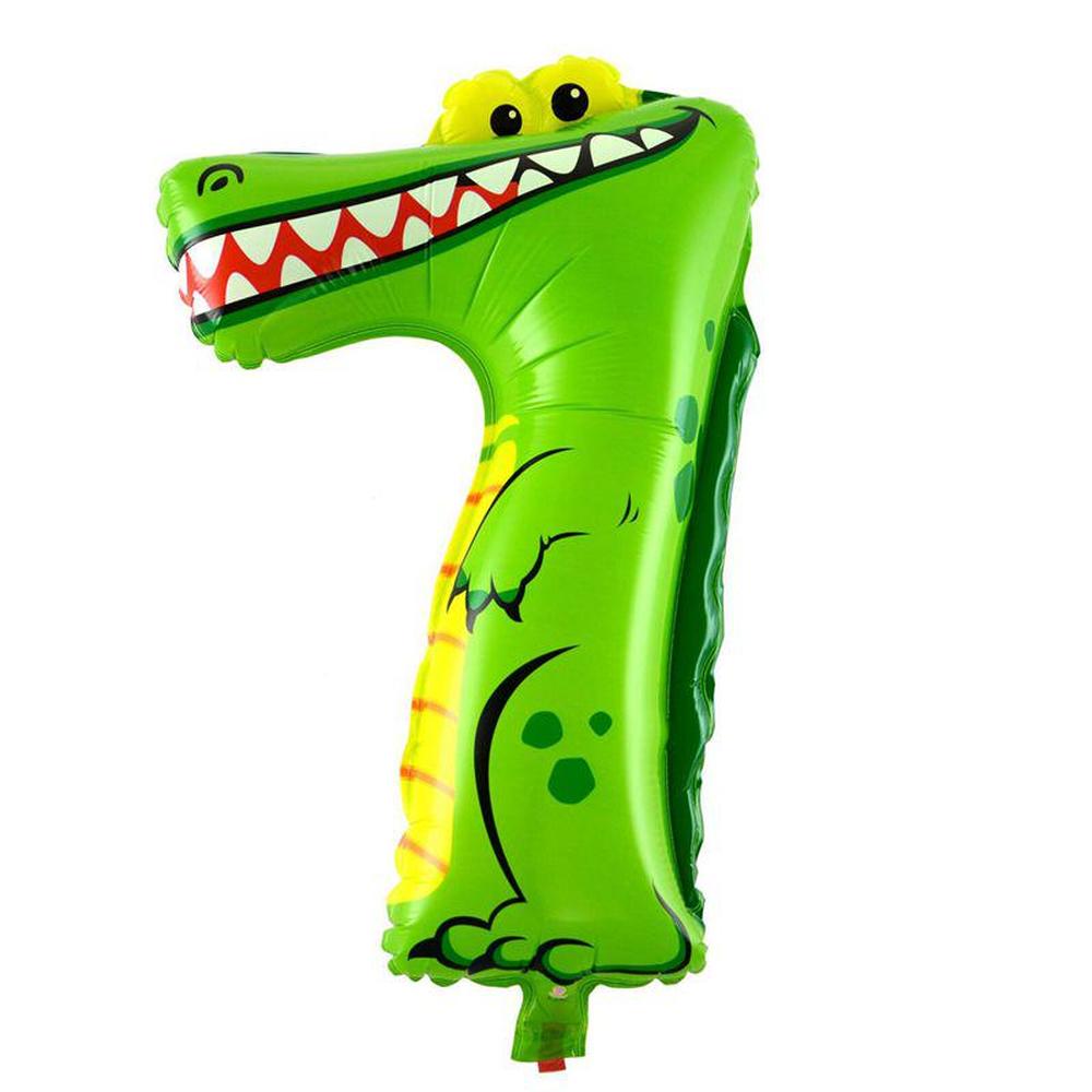 1 шт., воздушные шары из фольги с номерами животных, детский декор для вечеринки, дня рождения, свадьбы