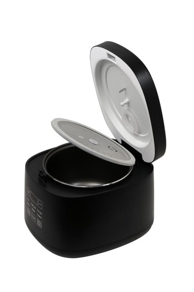 ROOMMATE Compact Rice HOKAHOKA Cooker, 4-cup capacity, cooking, Black, RM-218TE-BK