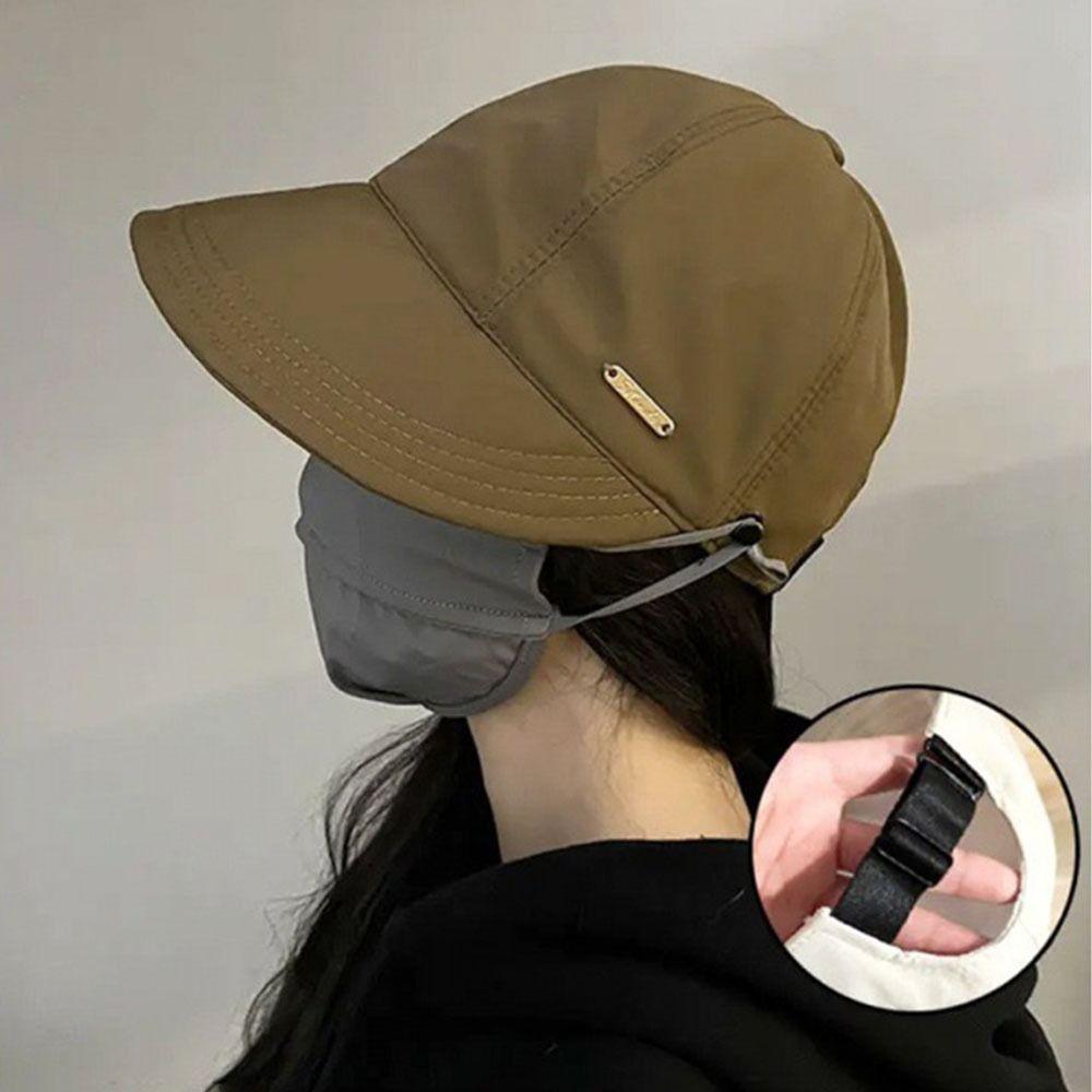 Можно повесить маски Солнцезащитная шляпа Широкие поля Пляжные кепки Модная кепка с утиным язычком