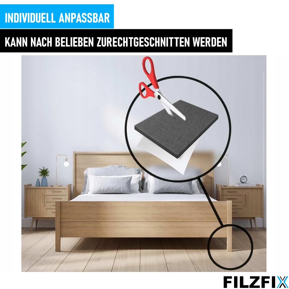 FILZFIX фетровые ползунки черные 133 шт мебельные ползунки ползунки для стульев самоклеящиеся