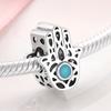 925 Sterling Silver Charm Pink Cz Beads Jewelry Making Fit Original European Charms Bracelets