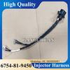3PC PC200-8 Injector Wiring Harness 6754-81-9450  6754819450 Injector Cable for PC200-8 Excavator Harness