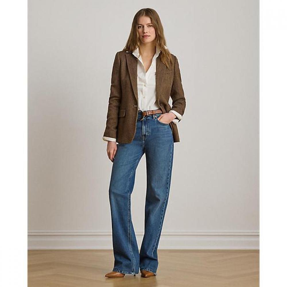 Lauren Ralph Lauren Cotton Blend Herringbone Blazer Wmlrotws6020288200