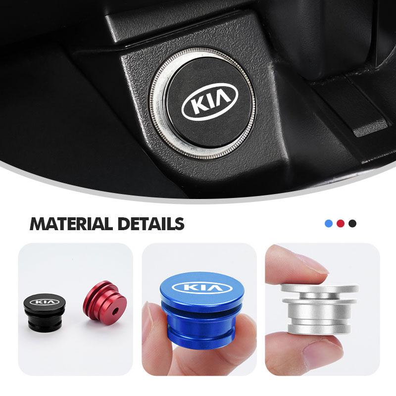 Car Logo Cigarette Lighter Dust Proof Plug Cover Cigarette Lighter Button For KIA K5 K2 Rio Optima Sportage Venga Sorento Stonic pzce30
