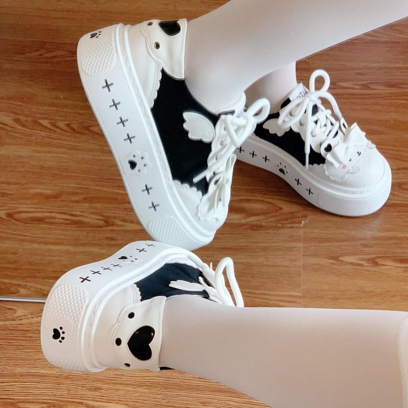 Повседневные милые мягкие и универсальные парусиновые туфли, оригинальные туфли лолиты от Porterby College для женщин