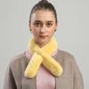 LALA Fur Scarf Petite-Light Yellow