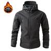 Men Military Winter Fleece Sharkskin Tactical Outdoor Jackets Camping Hiking Trekking Hunting Fishing Climbing Cargo Hoodie Coat