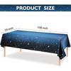 Скатерть Звездное Пространство Водонепроницаемая Пластиковая Галактическая Накидка на Стол Декор для Вечеринки Маслостойкая Одноразовая Скатерть День Рождения Свадьба