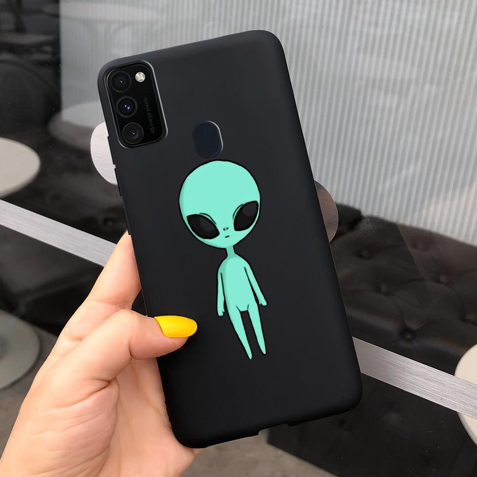 Чехол для Samsung M21 6,4 дюйма Мягкий силикон Сердечко TPU Чехол для Samsung Galaxy M21 M 21 SM-M215F M215 Задняя панель телефона Funda