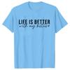 Life Is Better with My Besties Print TShirt Unisex Best Friends Top Female Fashion Tshirt Friendship Tshirts Short Sleeve Tops
