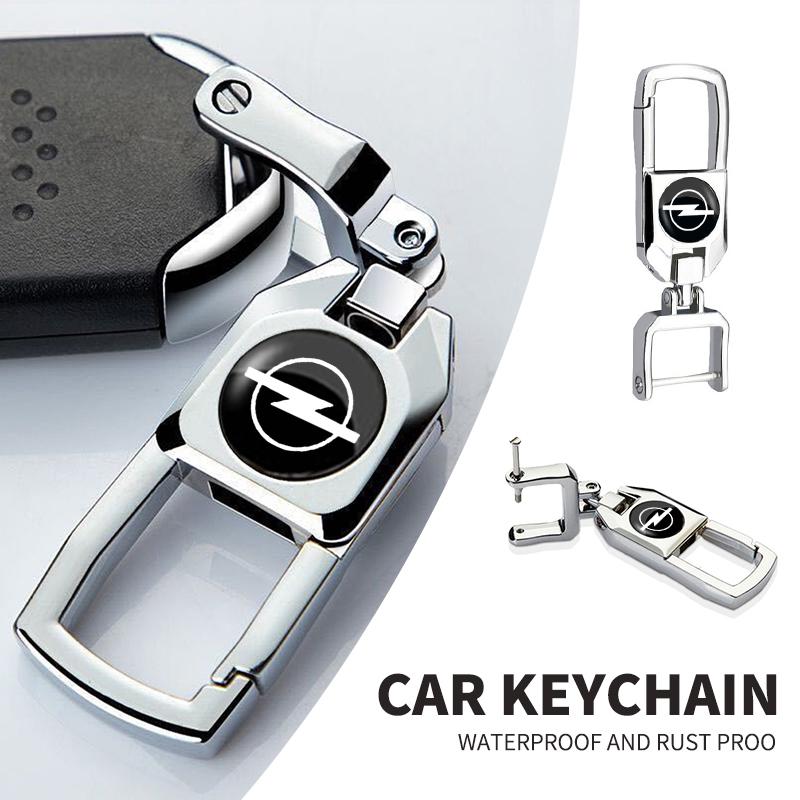3D Metal Car Badge Key Chain Decorative Keychain Ring For Opel Meriva Corsa Astra Vivaro Signum Insignia Mokka Adam Combo Junior Su0