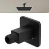 Straight Shower Arm 8.5cm Black Stainless Steel Ceiling Mount   Shower Extender for Shower Head