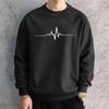 Men Oversized Graphic Sweatshirts Hoodied Korean Simplicity Printed Long Sleeve Cotton Hip Hop Sports Top Men Clothes Pullovers & Long Sleeves Men’s
